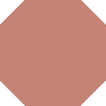 Winckelmans Octagon 15x15 cm, vlak, vieux rose (RSV), 9 mm dik a 0,563 m²