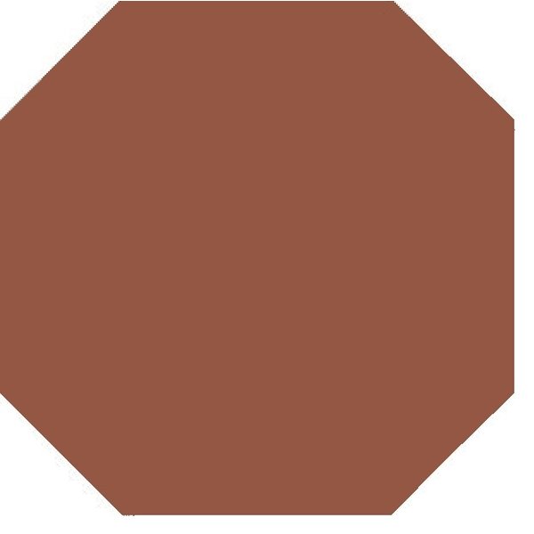 Winckelmans Octagon 15x15 cm, vlak, havana (HAV), 9 mm dik, afname per doos van 0,563 m²