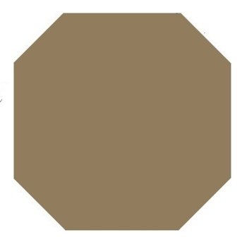 Winckelmans Octagon 10x10 cm, vlak, cafe (CAF), 9 mm dik a 0,5 m²