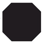 Winckelmans Octagon 10x10 cm, vlak, noir (NOI), 9 mm dik, afname per doos van 0,5 m²