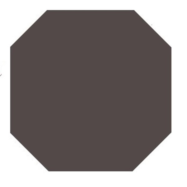 Winckelmans Octagon 10x10 cm, vlak, antracite (ANT), 9 mm dik, afname per doos van 0,5 m²