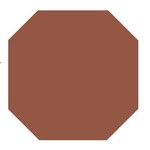 Winckelmans Octagon 10x10 cm, vlak, havana (HAV), 9 mm dik, afname per doos van 0,5 m²