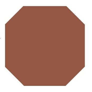 Winckelmans Octagon 10x10 cm, vlak, havana (HAV), 9 mm dik a 0,5 m²