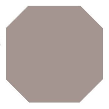 Winckelmans Octagon 10x10 cm, vlak, pale gris (GRP), 9 mm dik a 0,5 m²