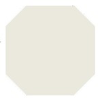 Winckelmans Octagon 10x10 cm, vlak, blanc (BAU), 9 mm dik, afname per doos van 0,5 m²