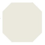 Winckelmans Octagon 10x10 cm, vlak, blanc (BAU), 9 mm dik, afname per doos van 0,5 m²