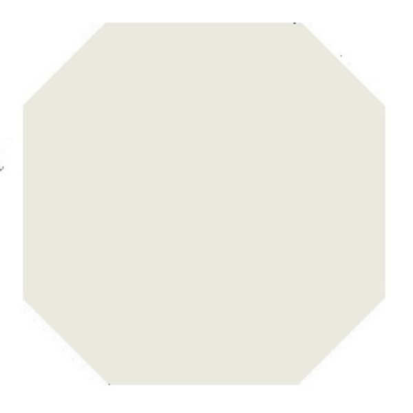 Winckelmans Octagon 10x10 cm, vlak, blanc (BAU), 9 mm dik, afname per doos van 0,5 m²