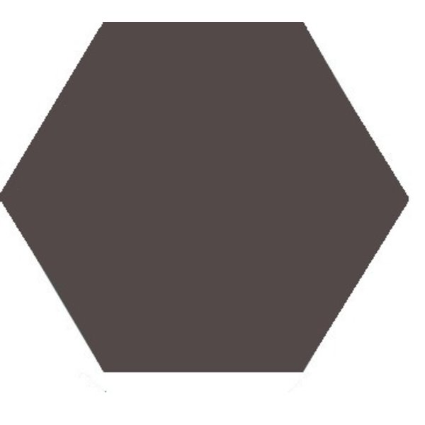Winckelmans Hexagon 15 cm, vlak, antracite (ANT), 9 mm dik, afname per doos van 0,48 m²