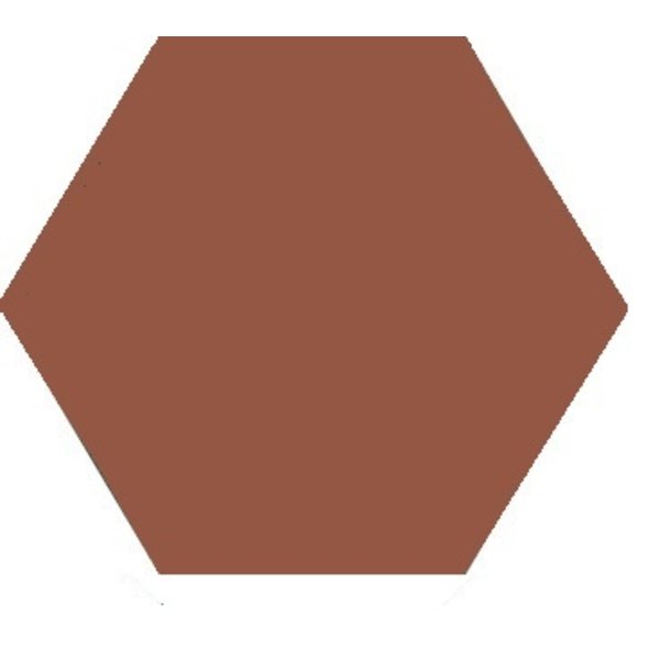 Winckelmans Hexagon 15 cm, vlak, havana (HAV), 9 mm dik, afname per doos van 0,48 m²