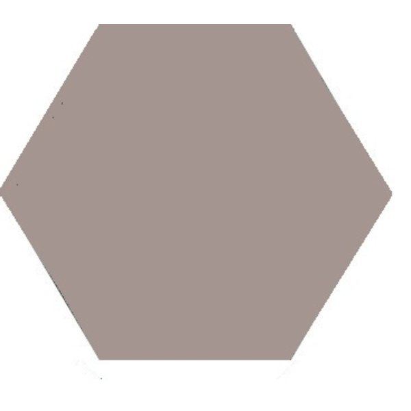 Winckelmans Hexagon 15 cm, vlak, pale gris (GRP), 9 mm dik, afname per doos van 0,48 m²