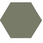 Winckelmans Hexagon 5 cm, vlak, australian green (VEA), 5 mm dik, afname per doos van 0,11 m²