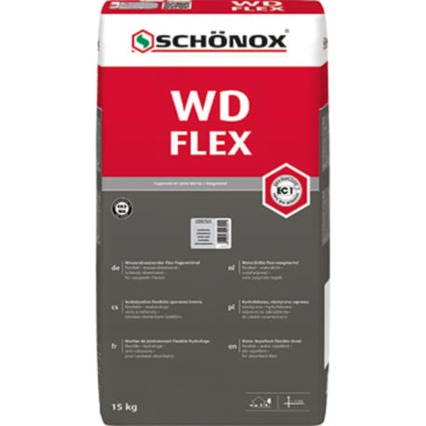 Schonox Wd Flex Voegmiddel zilvergrijs zak 15kg