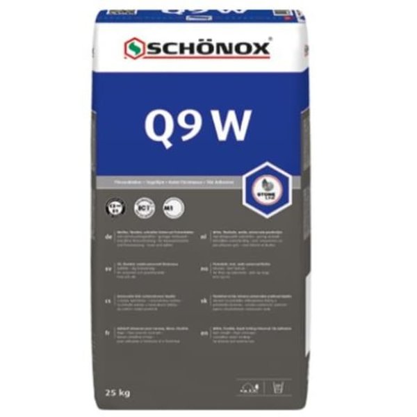 Schonox Q9 W Poedertegellijm snel wit