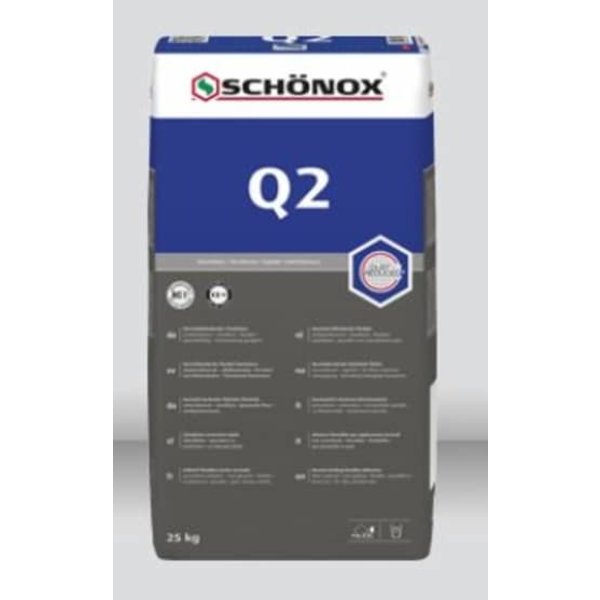 Schonox Q2 Universele poederlijm zak 25kg