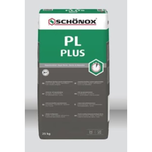 Schonox PL Plus reparatiemortel 25kg