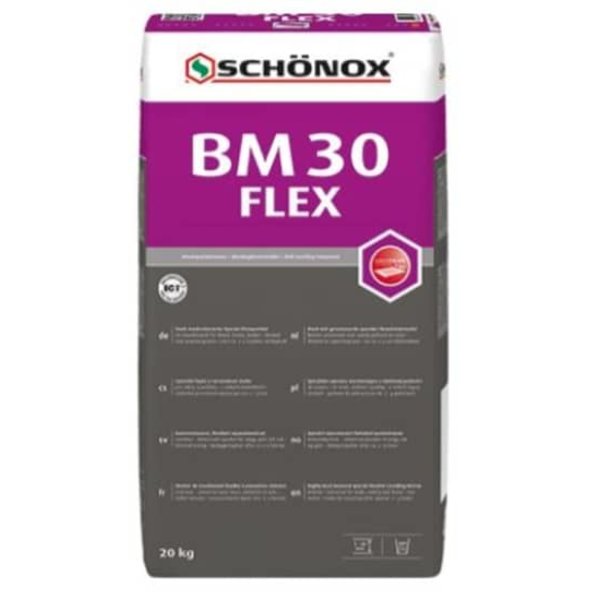 Schonox BM 30 Flex Uitvlakmortel zak 20kg