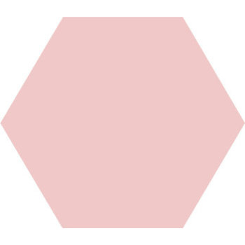 Winckelmans Hexagon 15 cm, vlak, rose (RSU) a 0,48 m² - OUTLET