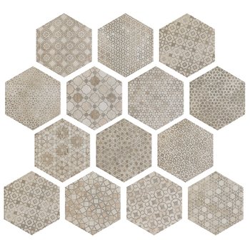 IMSO Bibulca Taupe Orient hexagon decor 17,5x20 a 0,71 m²