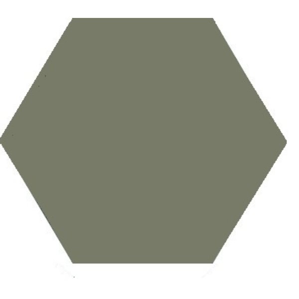 Winckelmans Hexagon 10 cm australian green (VEA), 9 mm dik, afname per doos van 0,42 m²