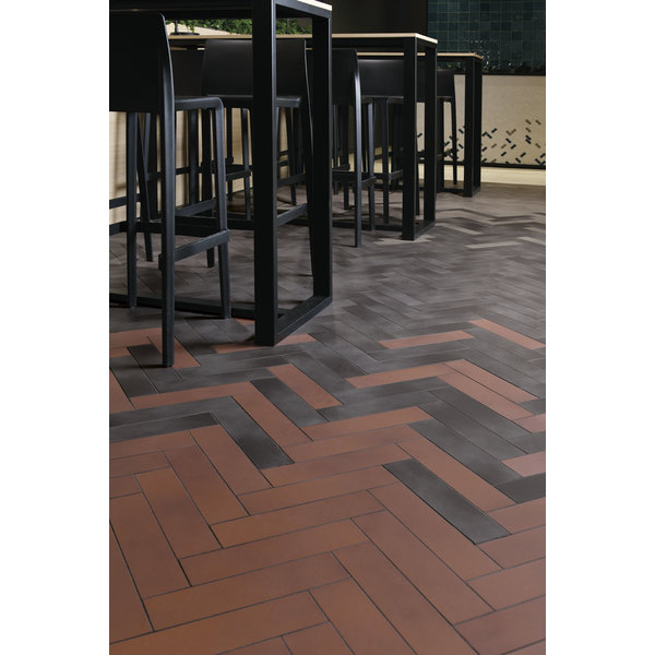 Azulejos Detroit Carbon 7,2x29,5 cm, afname per doos van 0,49 m²