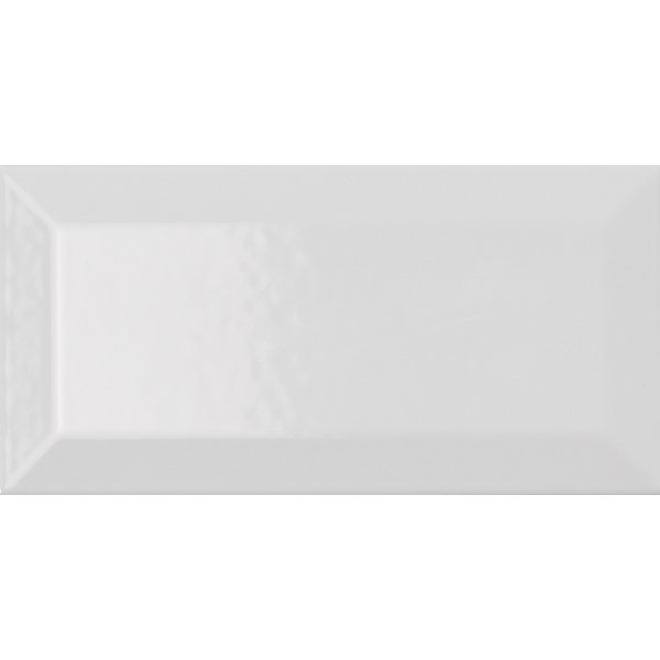 Eccentrico Back to Basic Metro Bianco glans 7,5x15, afname per doos van 0,5 m²