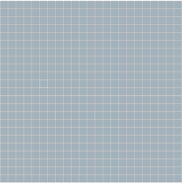 Winckelmans Mozaïek 1,2x1,2 cm, vlak, pale blue (BEP), 3,8 mm dik, afname per doos van 1,33 m²