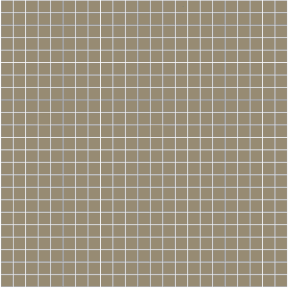 Winckelmans Mozaïek 1,2x1,2 cm, vlak, taupe (TAU), 3,8 mm dik, afname per doos van 1,33 m²