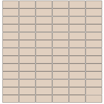 Winckelmans Mozaïek 2,35x5 cm, kruisvoeg, vlak, ontario (ONT), 5 mm dik a 1,01 m²