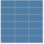 Winckelmans Rectangles 5x10 cm, kruisvoeg, vlak, bleu fonce (BEF), 9 mm dik, afname per doos van 0,581 m²