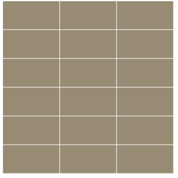 Winckelmans Rectangles 5x10 cm, kruisvoeg, vlak, taupe (TAU), 9 mm dik a 0,581 m²