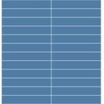 Winckelmans Rectangles 5x15 cm, kruisvoeg, vlak, bleu fonce (BEF), 9 mm dik, afname per doos van 0,576 m²