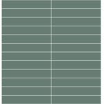 Winckelmans Rectangles 5x15 cm, kruisvoeg, vlak, vert (VEU), 9 mm dik, afname per doos van 0,576 m²