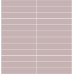Winckelmans Rectangles 5x15 cm, kruisvoeg, vlak, Parma (PAR), 9 mm dik, afname per doos van 0,576 m²