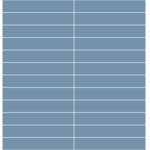 Winckelmans Rectangles 5x15 cm, kruisvoeg, vlak, blue (BEU), 9 mm dik, afname per doos van 0,576 m²