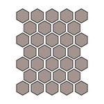 Winckelmans Hexagon 5 cm, vlak, pale gris (GRP), 5 mm dik, afname per doos van 0,83 m²