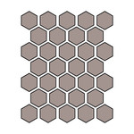 Winckelmans Hexagon 5 cm, vlak, pale gris (GRP), 5 mm dik, afname per doos van 0,83 m²