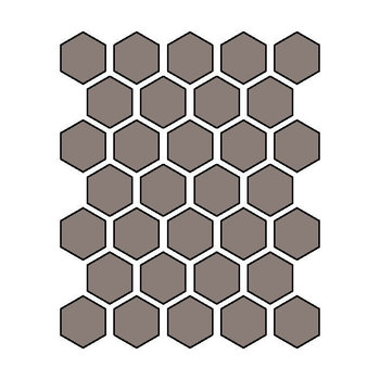 Winckelmans Hexagon 5 cm, vlak, gris (GRU) a 0,83 m²