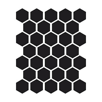 Winckelmans Hexagon 5 cm, vlak, noir (NOI), 5 mm dik a 0,83 m²