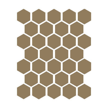 Winckelmans Hexagon 5 cm, vlak, cafe (CAF), 5 mm dik a 0,83 m²