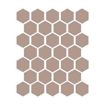 Winckelmans Hexagon 5 cm, vlak, lin (LIN), 5 mm dik a 0,83 m²