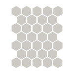 Winckelmans Hexagon 5 cm, vlak, gris perle (PER), 5 mm dik, afname per doos van 0,83 m²