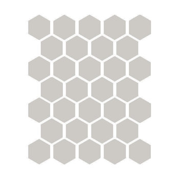 Winckelmans Hexagon 5 cm, vlak, gris perle (PER), 5 mm dik a 0,83 m²