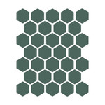 Winckelmans Hexagon 5 cm, vlak, australian green (VEA), 5 mm dik, afname per doos van 0,83 m²