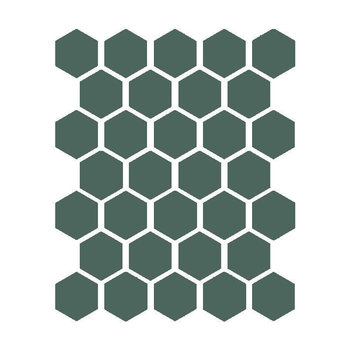 Winckelmans Hexagon 5 cm, vlak, australian green (VEA), 5 mm dik a 0,83 m²