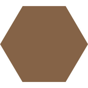 Winckelmans Hexagon 5 cm, vlak, havana (HAV), 5 mm dik a 0,11 m²