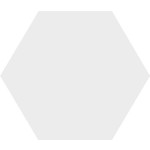 Winckelmans Hexagon 5 cm, vlak, super blanc (BAS), 5 mm dik, afname per doos van 0,11 m²