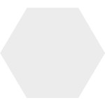 Winckelmans Hexagon 5 cm, vlak, super blanc (BAS), 5 mm dik, afname per doos van 0,11 m²