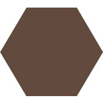 Winckelmans Hexagon 10 cm Chocolat (CHO), 9 mm dik, afname per doos van 0,42 m²