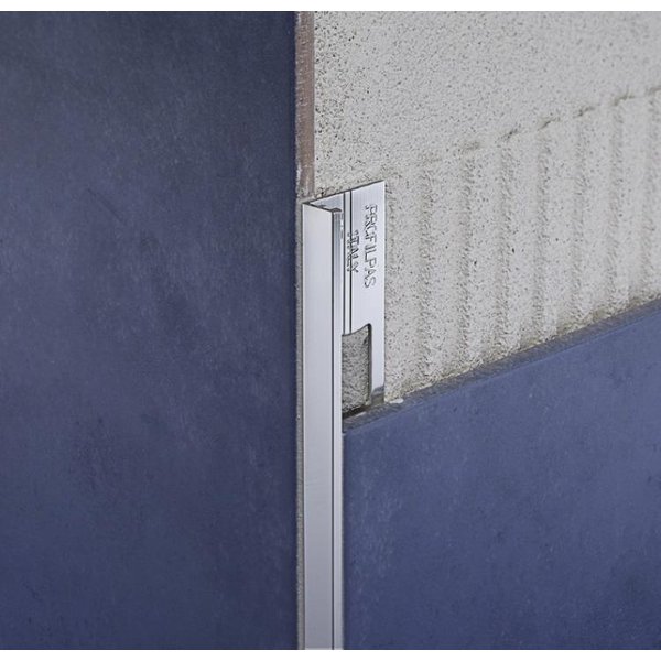 Profilpas tegelprofiel Proangle mat zilver a 270 cm, geanodiseerd aluminium