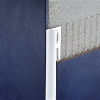 Profilpas tegelprofiel kwartrond wit a 270 cm, PVC
